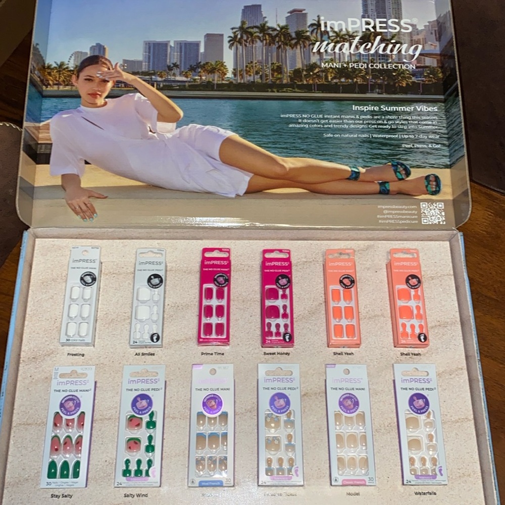 imPRESS Marching Mani + Pedi Sets, 6 Total